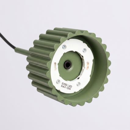 Pakabinamas šviestuvas ant laido AURA 1xGX53/10W/230V žalias