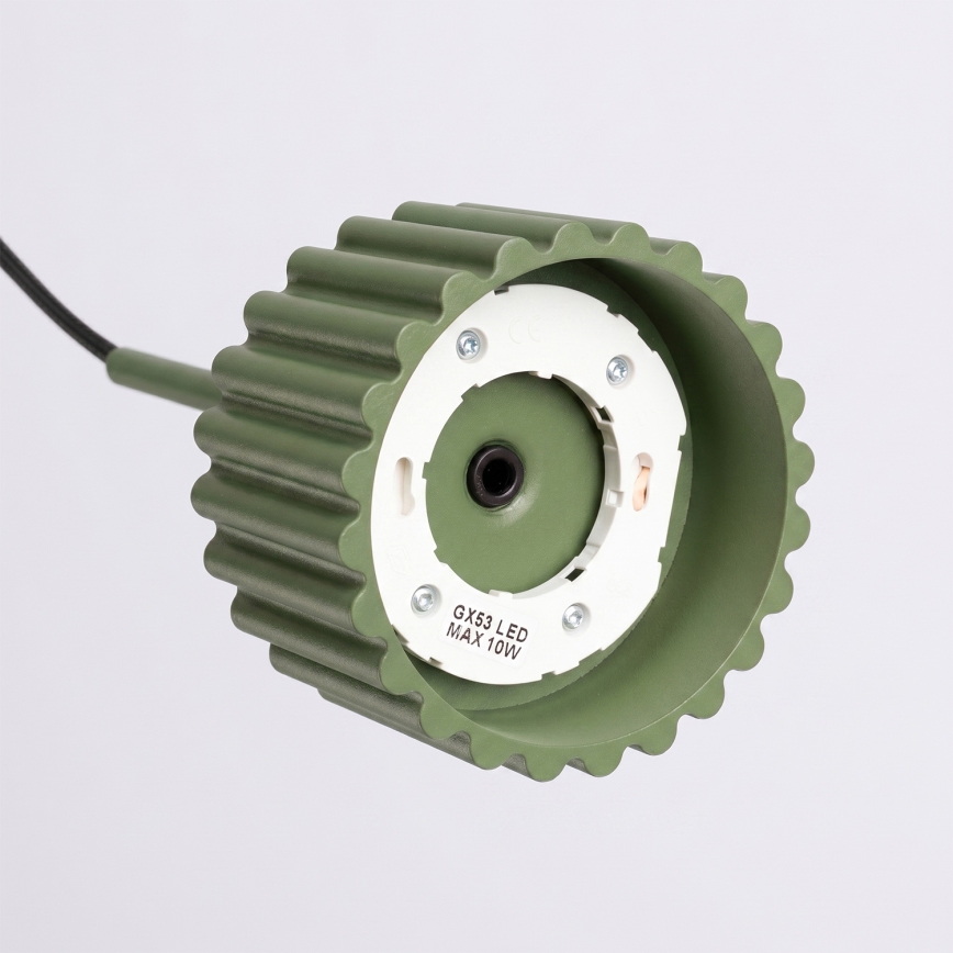 Pakabinamas šviestuvas ant laido AURA 1xGX53/10W/230V žalias
