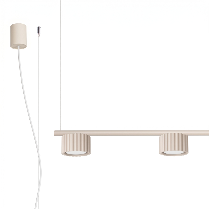 Pakabinamas šviestuvas ant laido AURA 4xGX53/10W/230V kremo spalvos