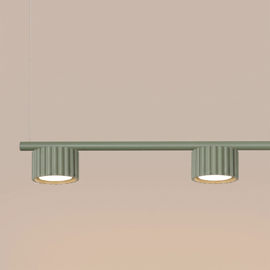 Pakabinamas šviestuvas ant laido AURA 4xGX53/10W/230V, žalias