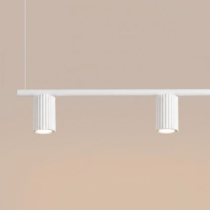 Pakabinamas šviestuvas su laidu KARBON 4xGU10/10W/230V baltas