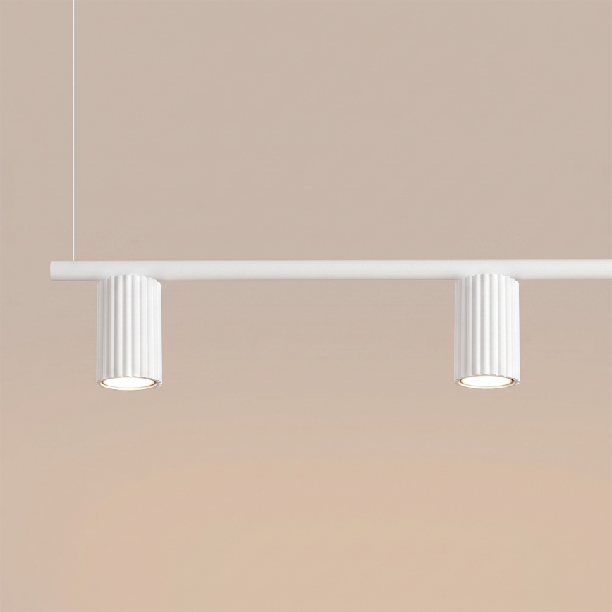 Pakabinamas šviestuvas su laidu KARBON 4xGU10/10W/230V baltas