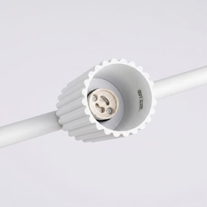 Pakabinamas šviestuvas su laidu KARBON 4xGU10/10W/230V baltas