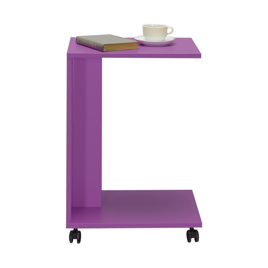 Šoninis staliukas 65x35 cm violetinė