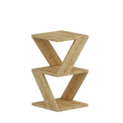 Šoninis staliukas ALBENI 50x30 cm ruda