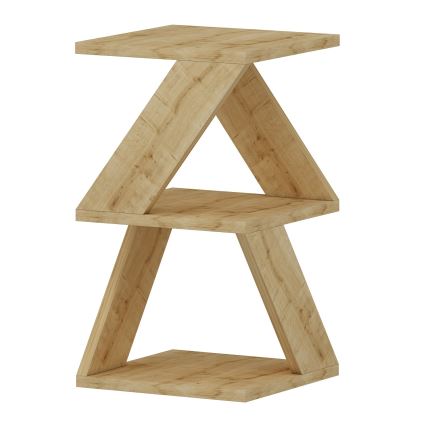 Šoninis staliukas ALBENI 50x30 cm ruda