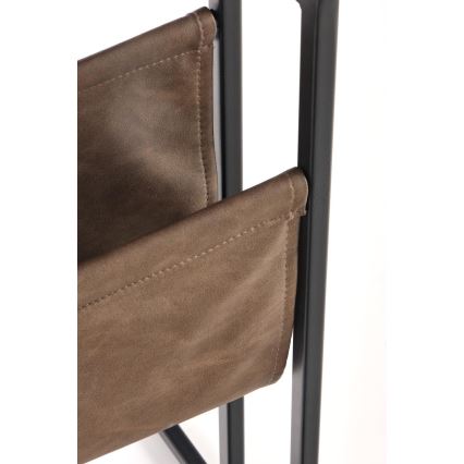 Šoninis staliukas COMPACT 65x47 cm juoda/ruda