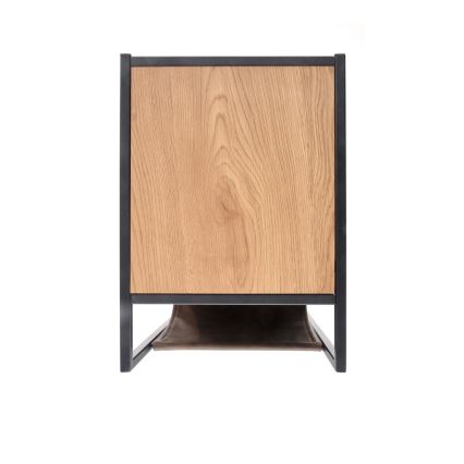 Šoninis staliukas COMPACT 65x47 cm juoda/ruda