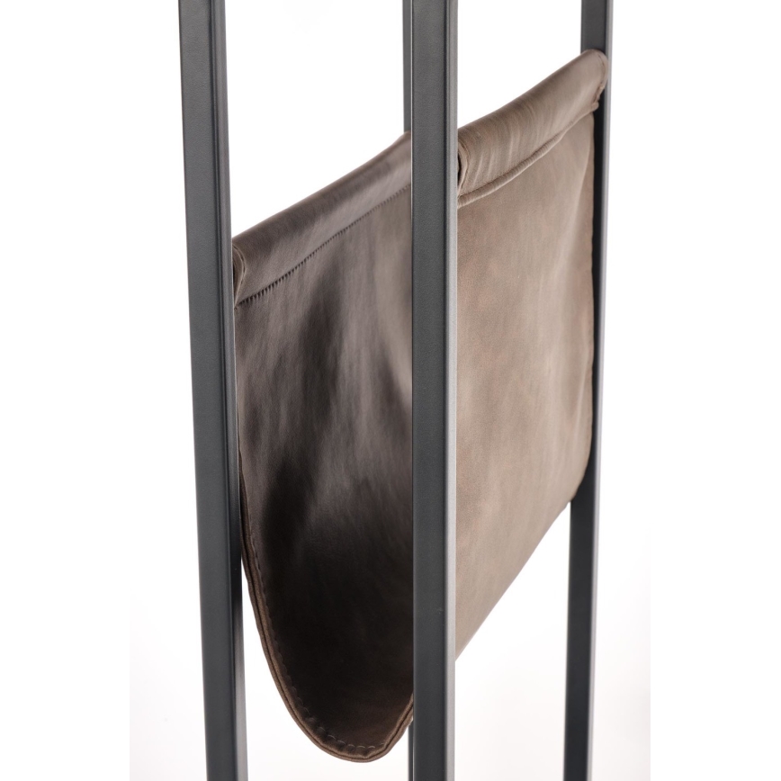 Šoninis staliukas COMPACT 65x47 cm juoda/ruda