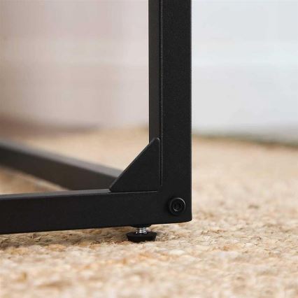 Šoninis staliukas ELDUR rudas/juodas