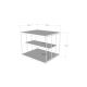 Šoninis staliukas LIFON 40x50 cm baltas/juodas