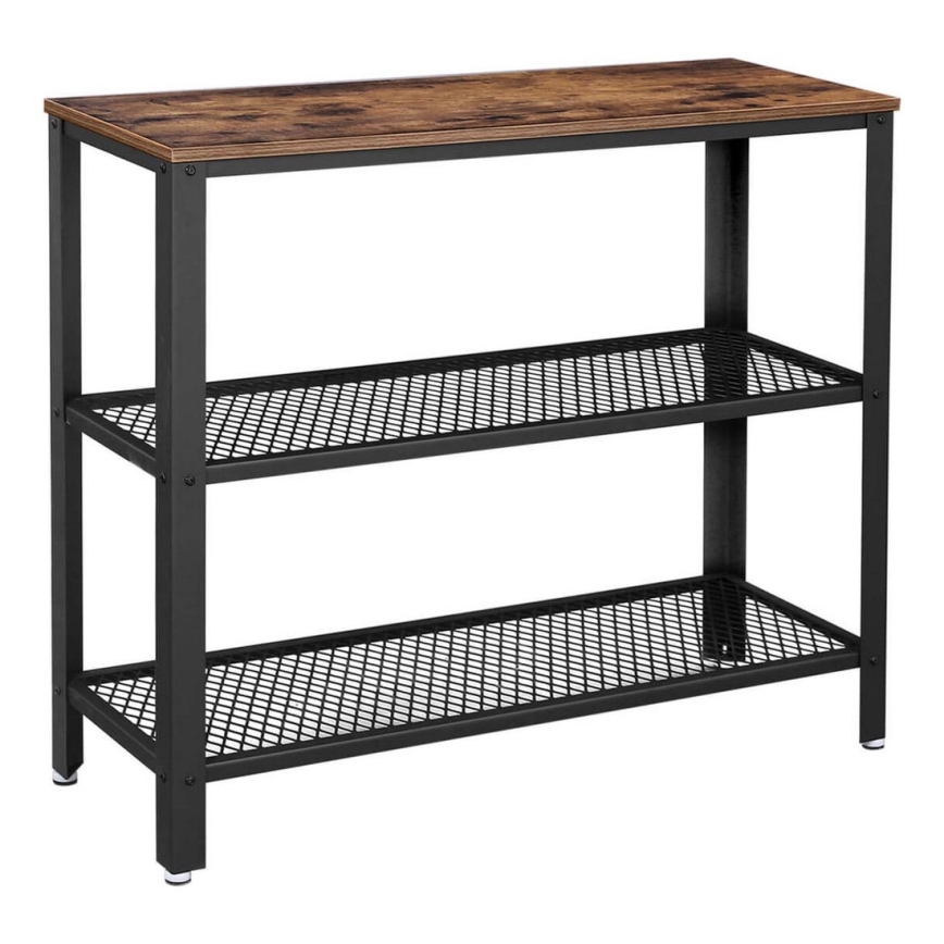 Šoninis staliukas LUVOR rudas/juodas