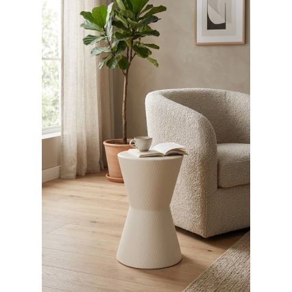 Šoninis staliukas PETIT, skersmuo 29 cm, baltas