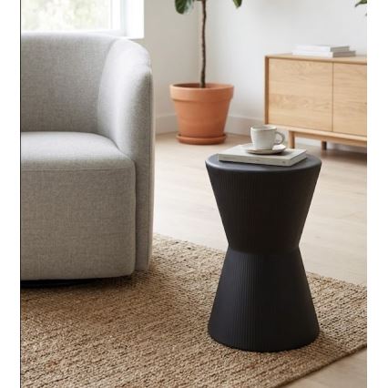 Šoninis staliukas PETIT Ø 29 cm, juodas