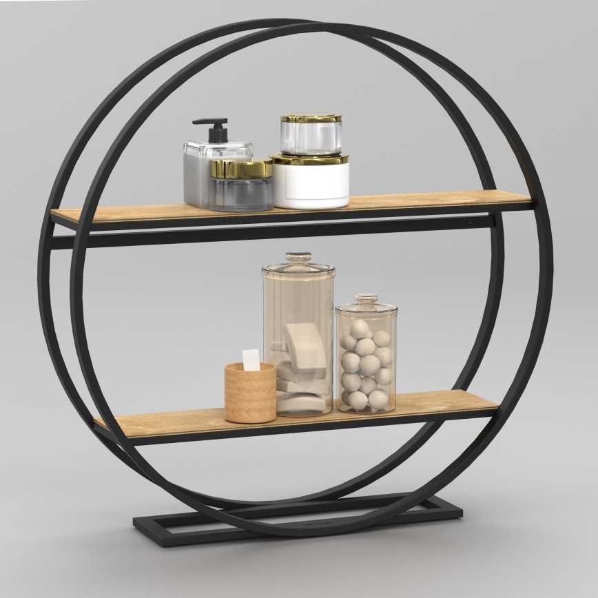 Šoninis staliukas SHELF diametras 62,5 cm ąžuolas