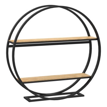Šoninis staliukas SHELF, skersmuo 62,5 cm, ąžuolas
