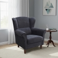 Sparnuotas fotelis GALA, antracito spalvos