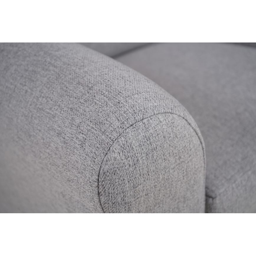 Sparnuotas fotelis VIVA, pilkos spalvos