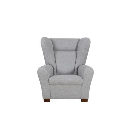 Sparnuotas fotelis VIVA, pilkos spalvos