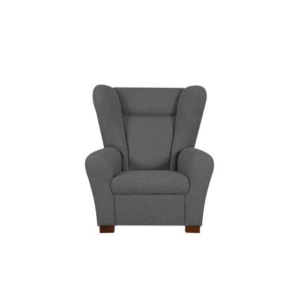 Sparnuotasis fotelis VIVA tamsiai pilkas
