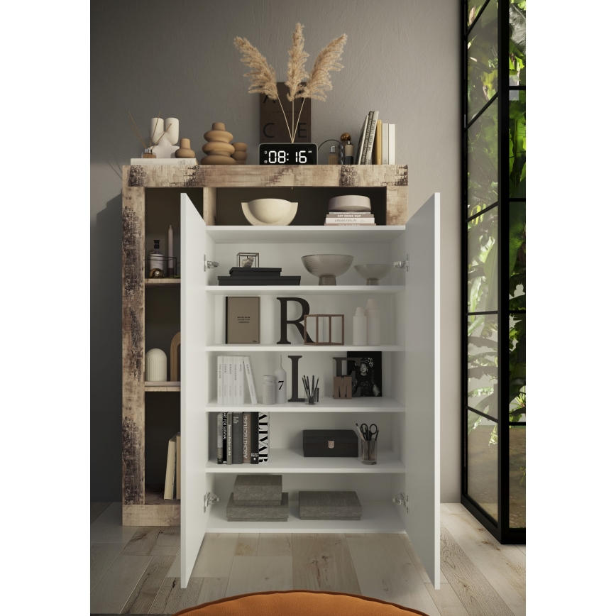 Spinta LENOR balta/klevas