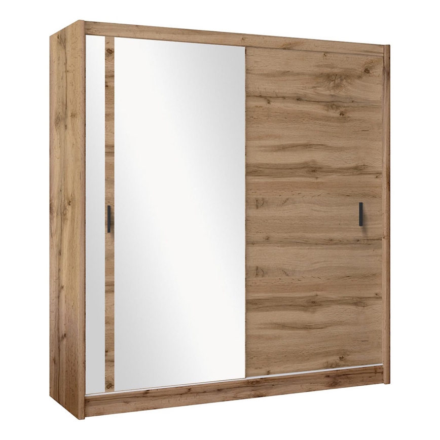 Spinta su veidrodžiu SABRINA 203x215 cm, ąžuolo woltan spalvos