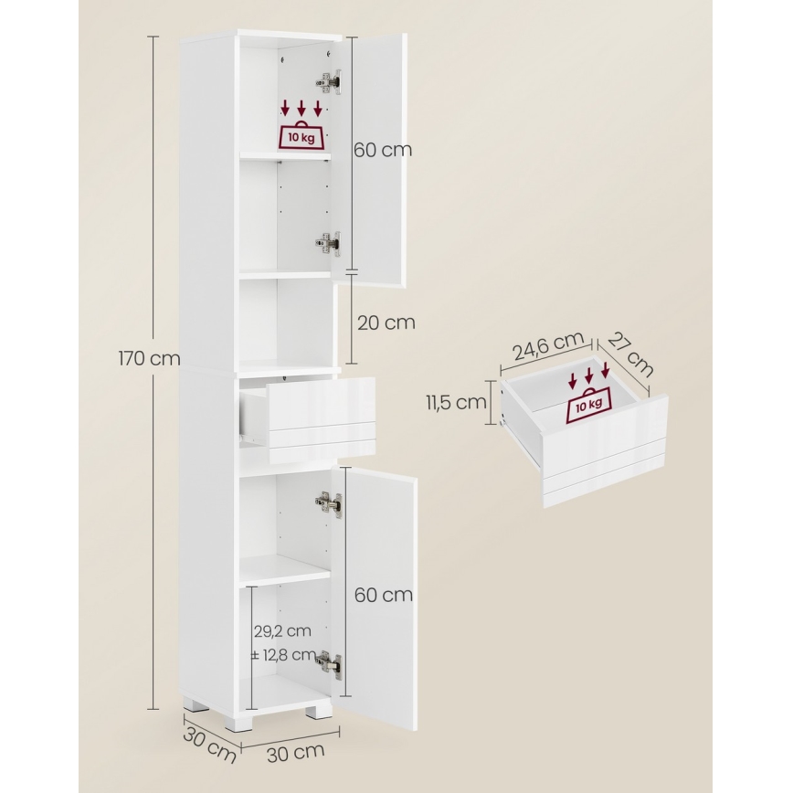 Spintelė KATY balta