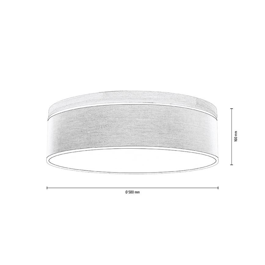 Lubinis šviestuvas BOHO 4xE27/25W/230V diametras 58 cm ąžuolas – FSC sertifikuota