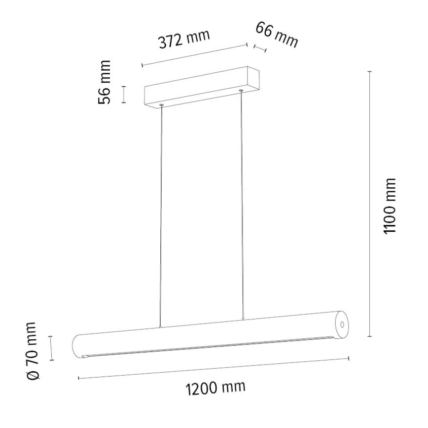 LED Reguliuojamas pakabinamas sietynas CONOR LED/34,5W/230V ąžuolas