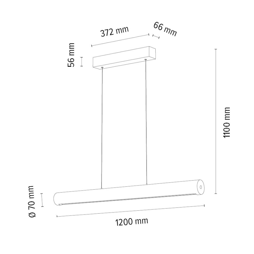 LED Reguliuojamas pakabinamas sietynas CONOR LED/34,5W/230V ąžuolas
