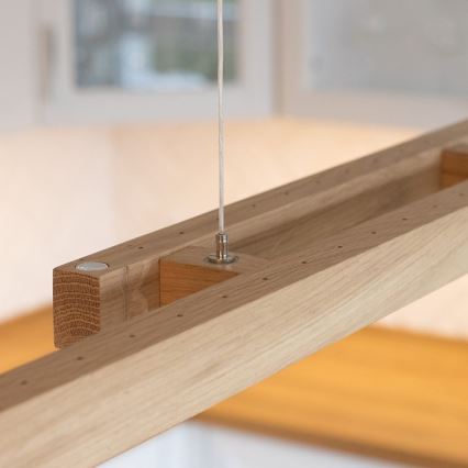 LED reguliuojama liustra ant laido SMAL 2xLED/22,5W/230V 2700/4000/6500K ąžuolas