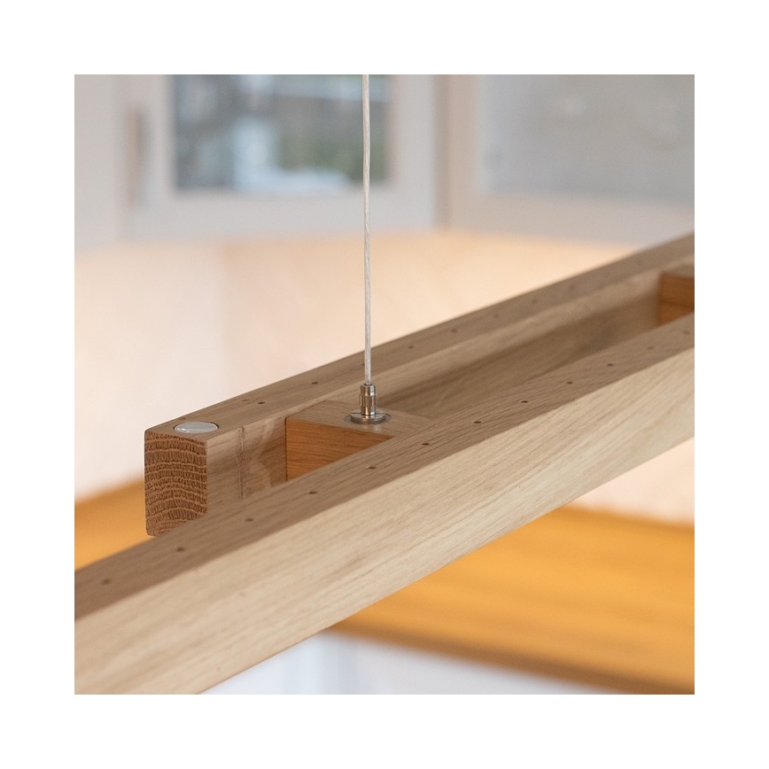 LED reguliuojama liustra ant laido SMAL 2xLED/22,5W/230V 2700/4000/6500K ąžuolas