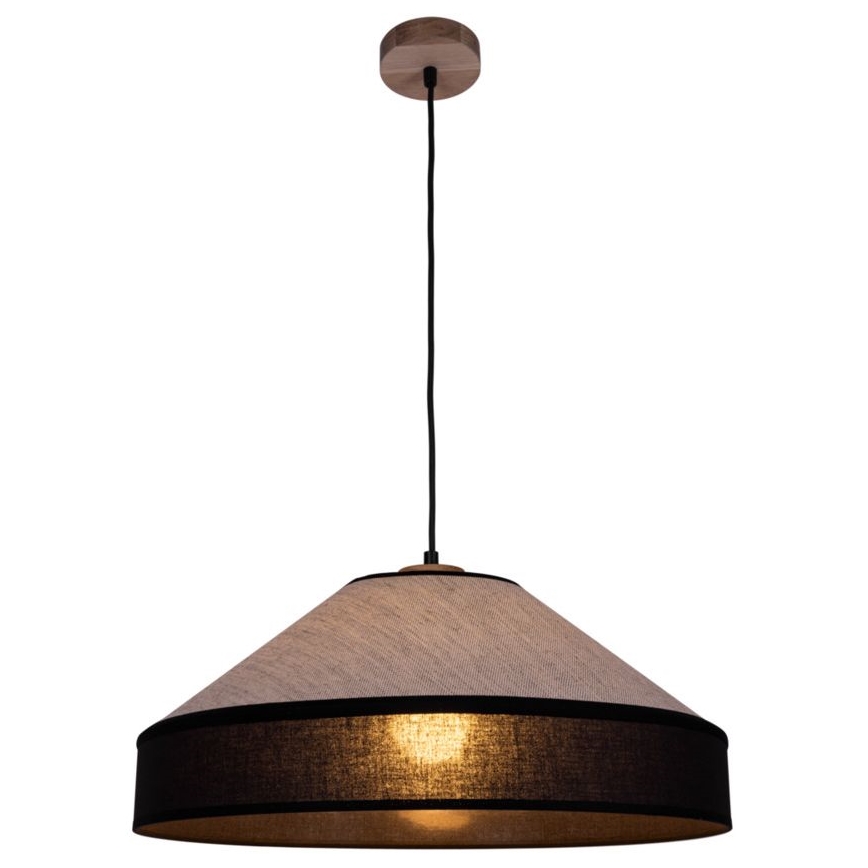 Pakabinamas šviestuvas ant laido AMIGO 1xE27/60W/230V ąžuolas