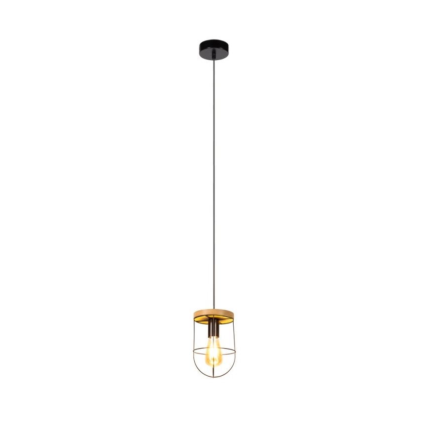 Pakabinamas sietynas NETUNO 1xE27/60W/230V ąžuolas