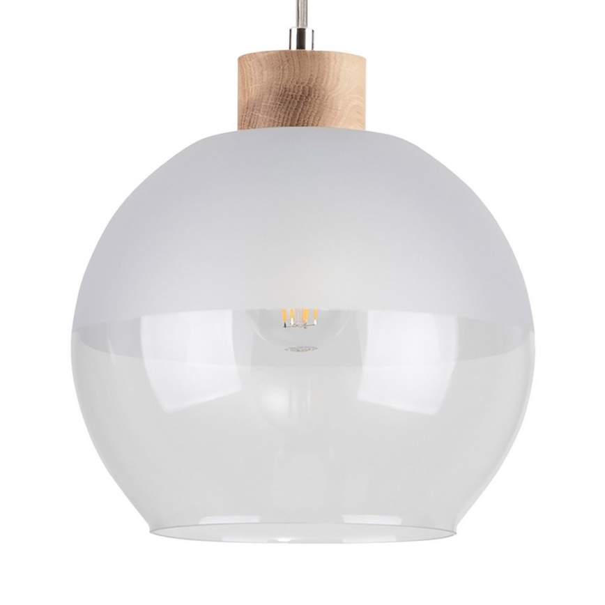 Pakabinamas šviestuvas ant laido ALESSANDRO 1xE27/60W/230V ąžuolas