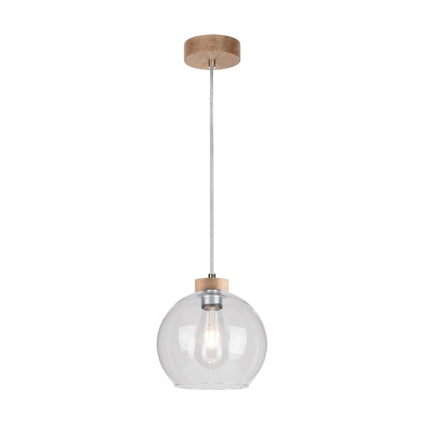 Pakabinamas sietynas LAGUNA 1xE27/60W/230V ąžuolas + FSC sertifikuota