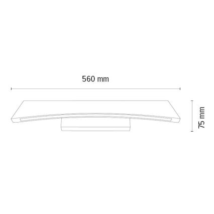 LED pritemdomas sieninis šviestuvas ZIAD LED/6,5W/230V ąžuolas