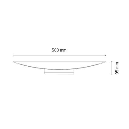 LED pritemdomas sieninis šviestuvas DUBAI LED/6,5W/230V ąžuolas
