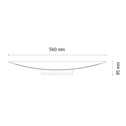 LED pritemdomas sieninis šviestuvas DUBAI LED/6,5W/230V ąžuolas