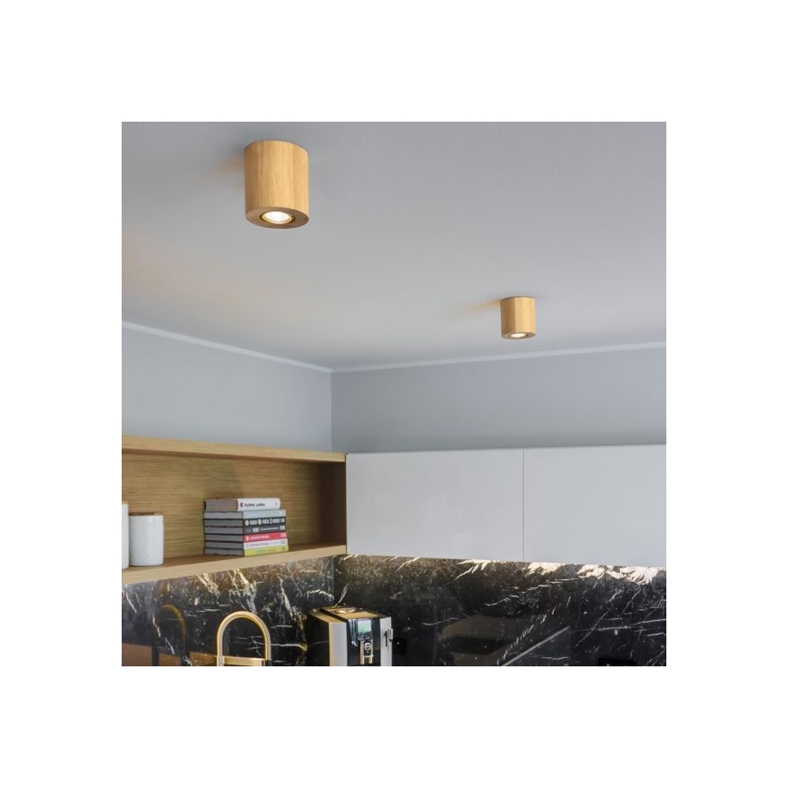 Lubinis šviestuvas WOODDREAM 1xGU10/6W/230V ąžuolas