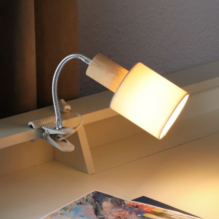 Šviestuvas su gnybtu TREEHOUSE 1xE27/25W/230V ąžuolas