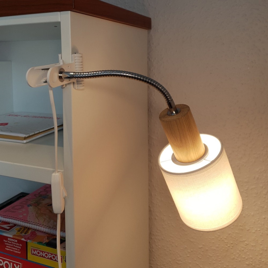 Šviestuvas su gnybtu TREEHOUSE 1xE27/25W/230V ąžuolas