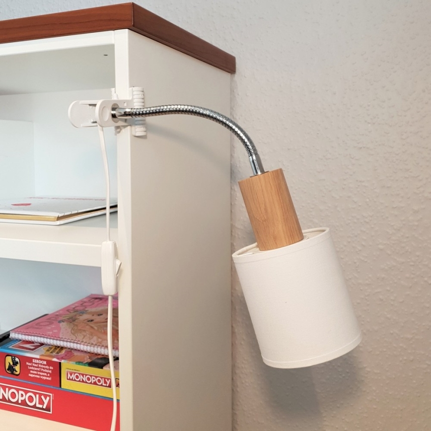 Šviestuvas su gnybtu TREEHOUSE 1xE27/25W/230V ąžuolas