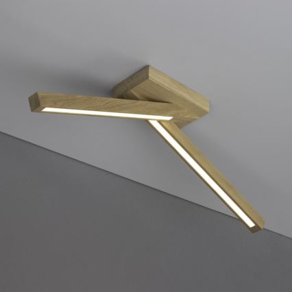 LED Lubinis šviestuvas LINUS 2xLED/4,5W/230V matinė ąžuolo spalva