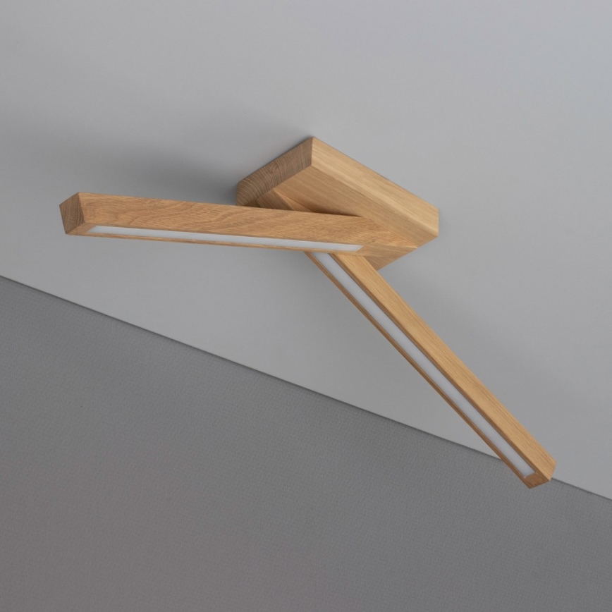 LED Lubinis šviestuvas LINUS 2xLED/4,5W/230V matinė ąžuolo spalva