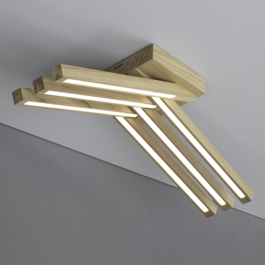 LED paviršinis šviestuvas LINUS 6xLED/4,5W/230V matinis ąžuolas