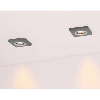 LED įleidžiamas lubinis šviestuvas VITAR 1xGU10/5W/230V CRI 90 betonas – FSC sertifikuota