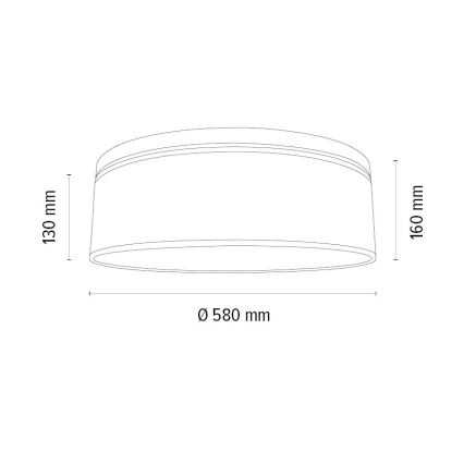 Lubinis šviestuvas BENITA 4xE27/25W/230V diametras 58 cm kreminė/ąžuolas
