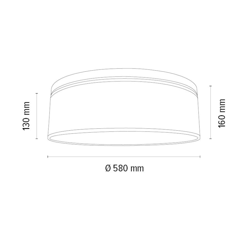 Lubinis šviestuvas BENITA 4xE27/25W/230V diametras 58 cm kreminė/ąžuolas