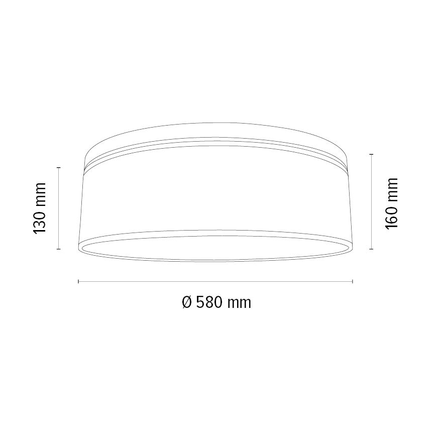 Lubinis šviestuvas BENITA 4xE27/25W/230V diametras 58 cm ruda/ąžuolas